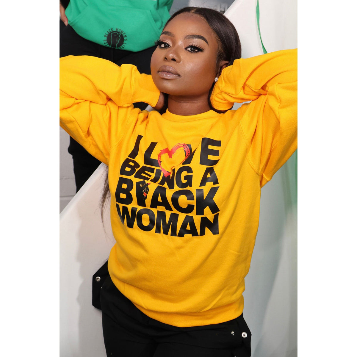 I Love Being a Black Woman Crewneck (Unisex)